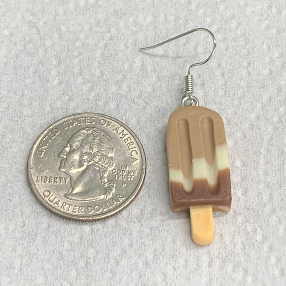 Fudgesicle Earring, Popsicle Earring, Ice Cream Earring, Gift, Food Earring - Picture 6 of 6
